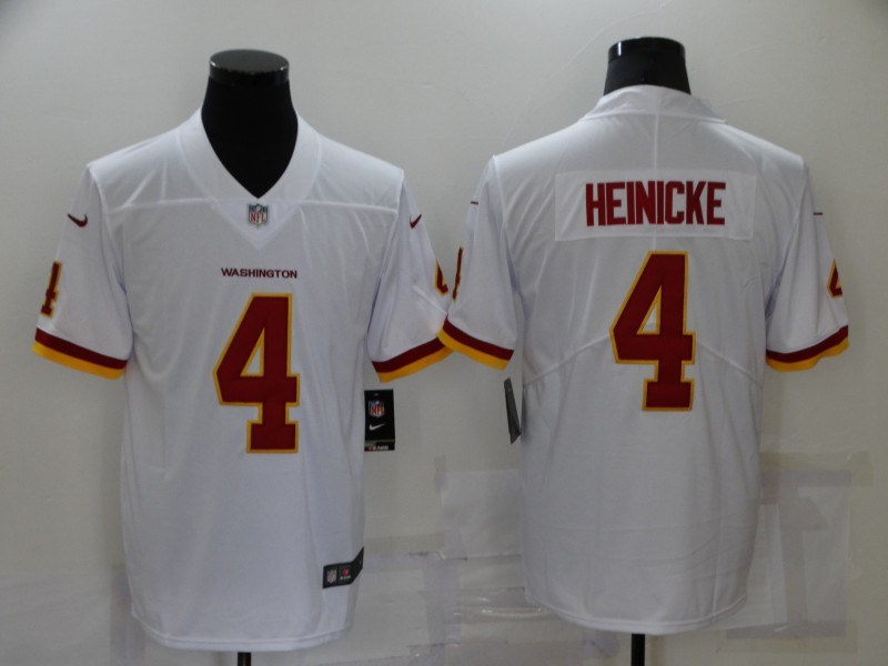 Men's Washington Commanders Taylor Heinicke #4 White Jersey